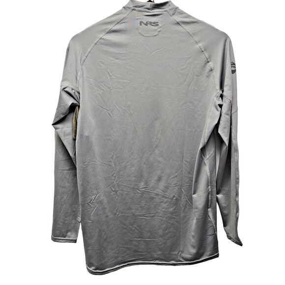 NRS Mens Rash Guard sz Medium Gray Stretch Swim Paddle Raft Surf Beach UPF50 NWT - Picture 4 of 11